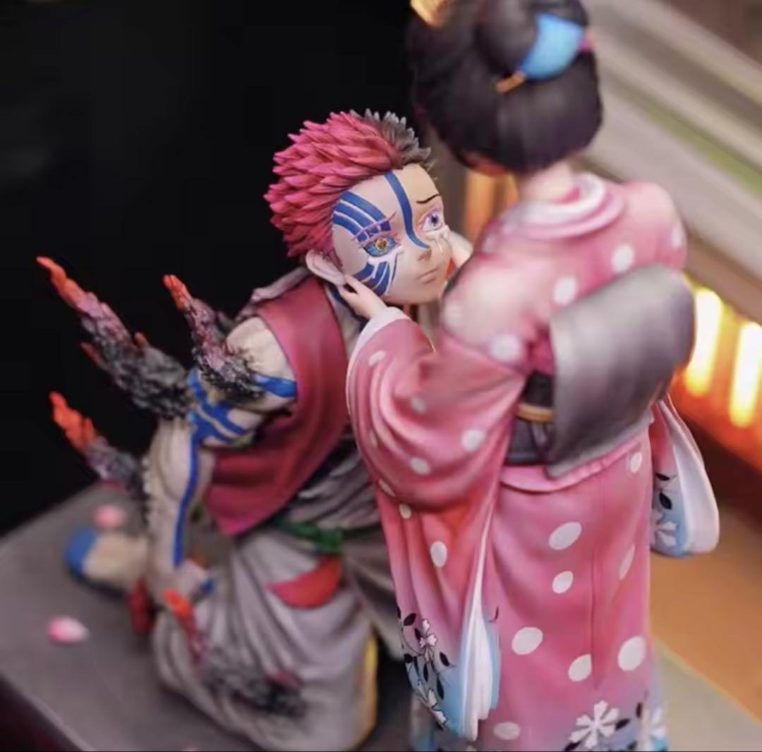 鬼滅の刃 上弦の鬼　猗窩座 恋雪 フィギュア ガレージキット