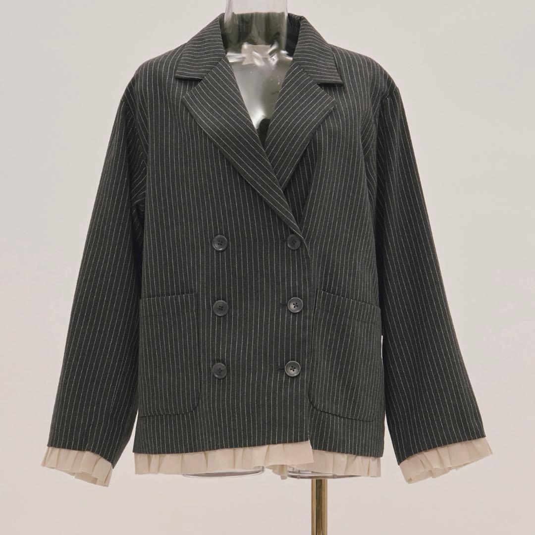 loin nuit /フリルレイヤードデザインジャケット