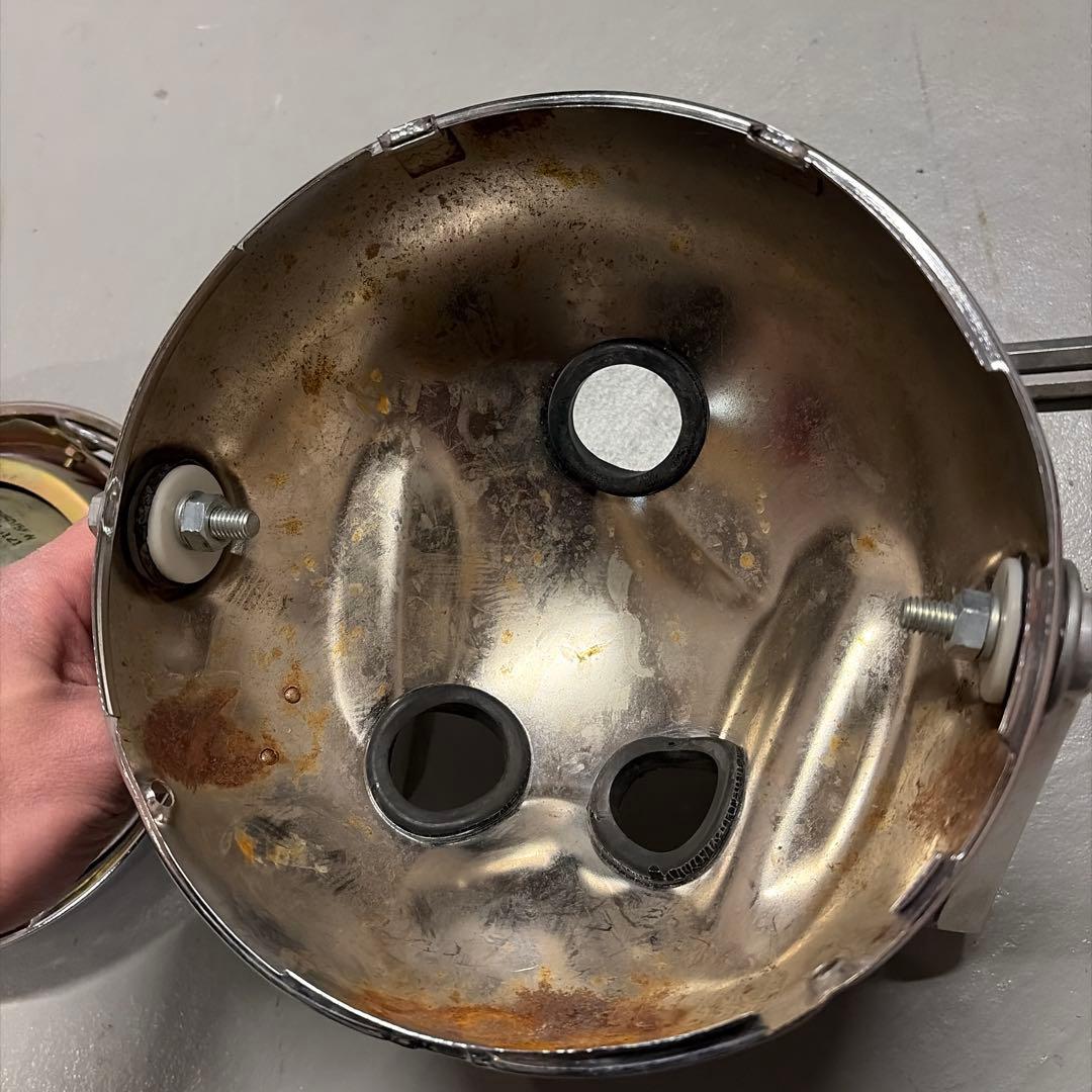 sr400 WMヘッドライトステー　純正ライト