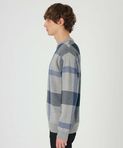 M◇新品未使用◇メランジクレストブリッジチェックニット