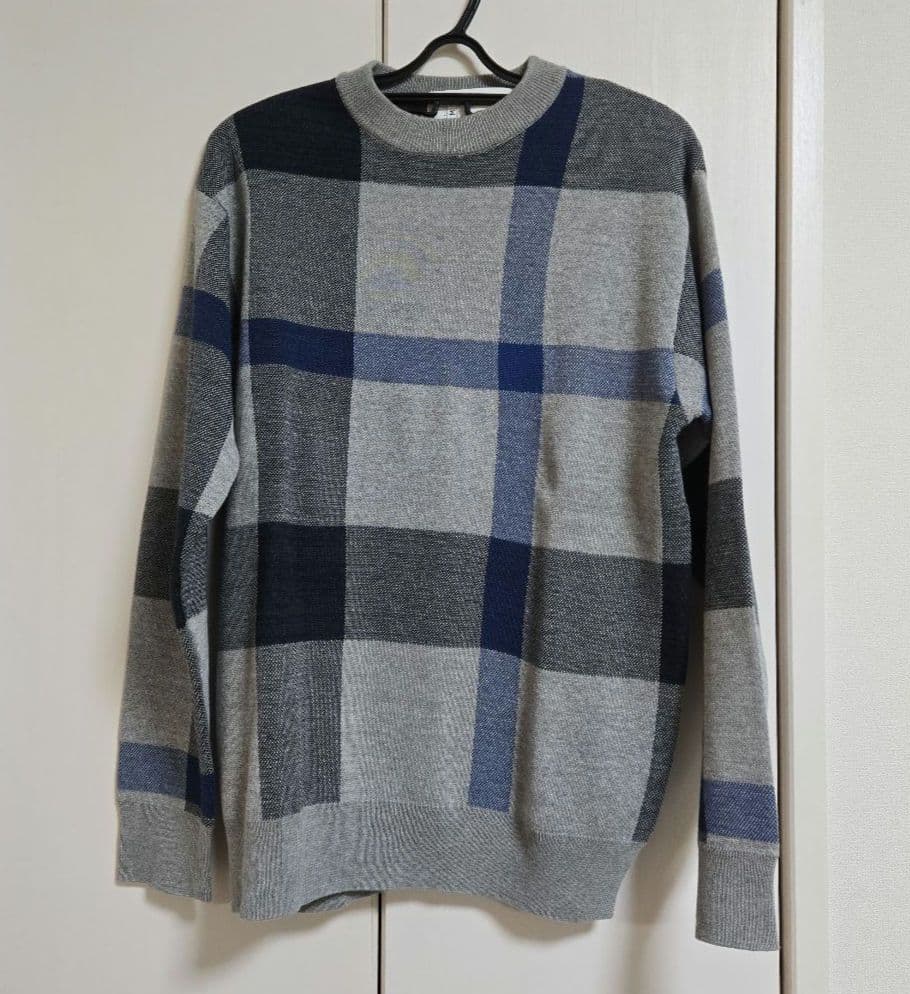 M◇新品未使用◇メランジクレストブリッジチェックニット