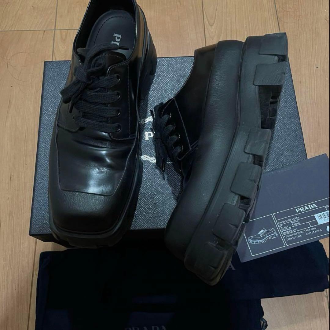 PRADA モノリス ダービー ラバーソール MONOLITH ラフシモンズ