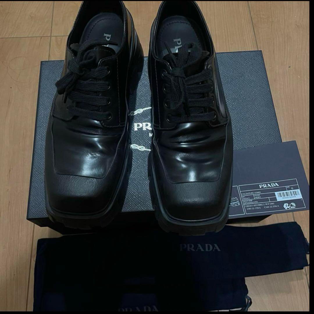 PRADA モノリス ダービー ラバーソール MONOLITH ラフシモンズ