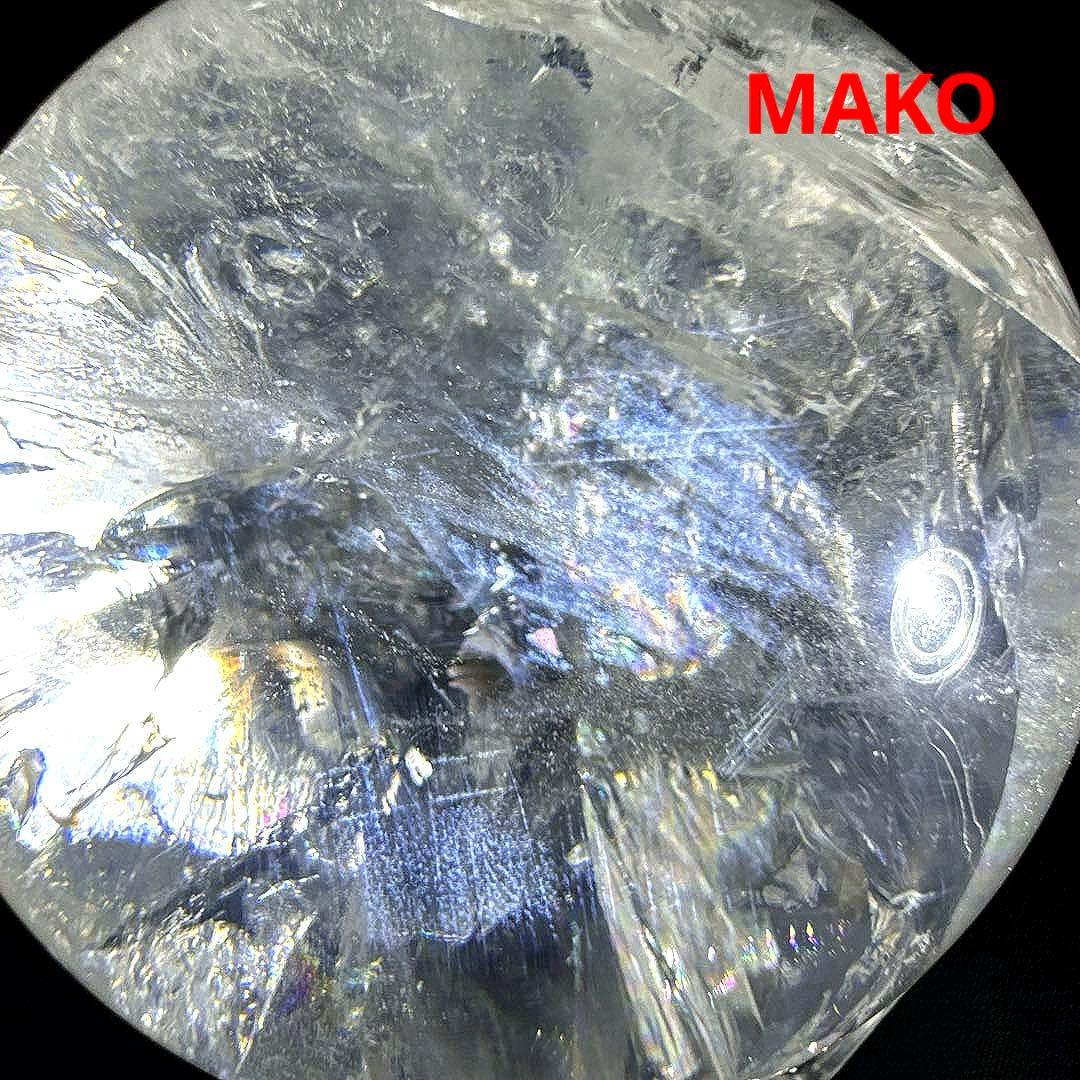 M1846☆水晶丸玉86mm921g☆アイリスクォーツ☆天然石☆N51002