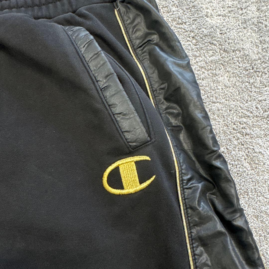 【希少サイズ】チャンピオン 魔裟斗ジャージセットアップ 黒×金 刺繍　フーディー