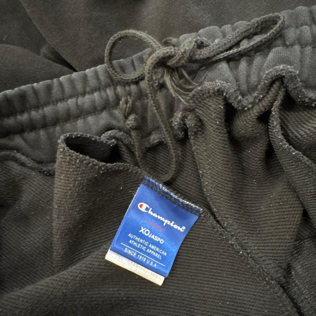 【希少サイズ】チャンピオン 魔裟斗ジャージセットアップ 黒×金 刺繍　フーディー