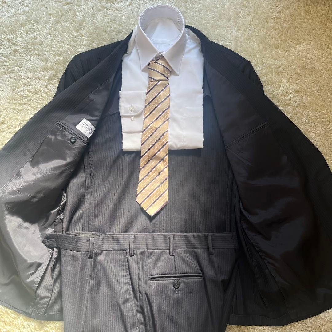 XXL! アルマーニ ARMANI COLLEZIONI スーツ 濃紺 52
