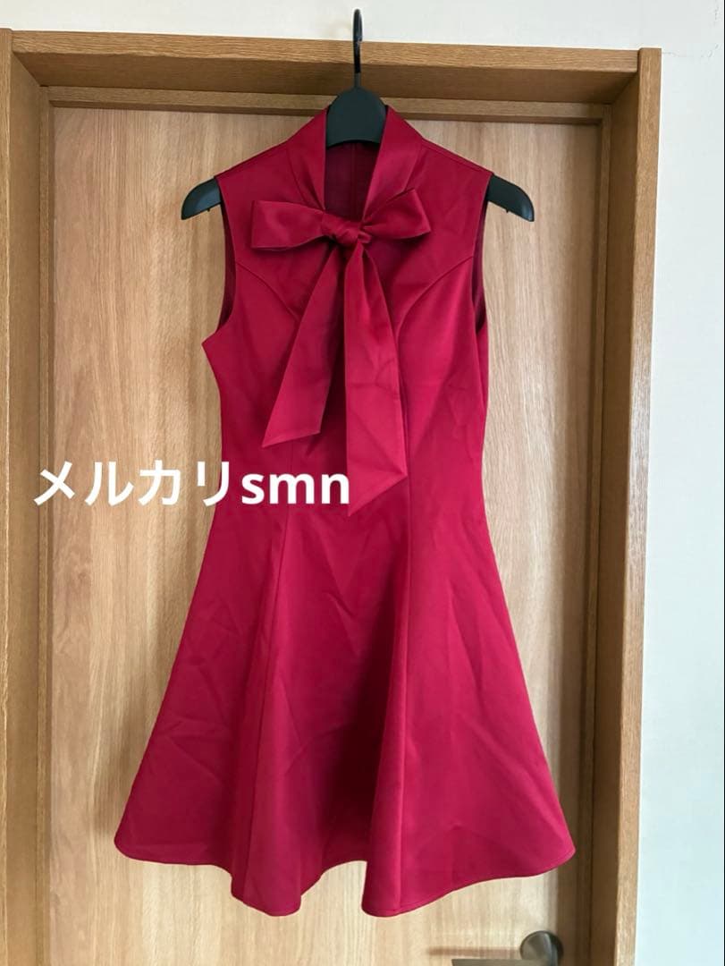 erukei ドレス　0 XS ワインレッド 銀座クチュール　セッタン