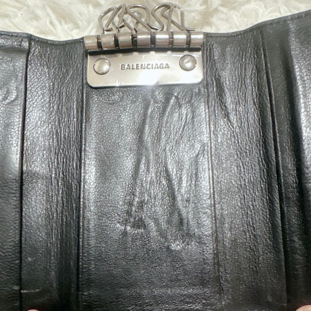 【希少】バレンシアガ 6連キーケース BBモノグラム シグネチャー コーテッド