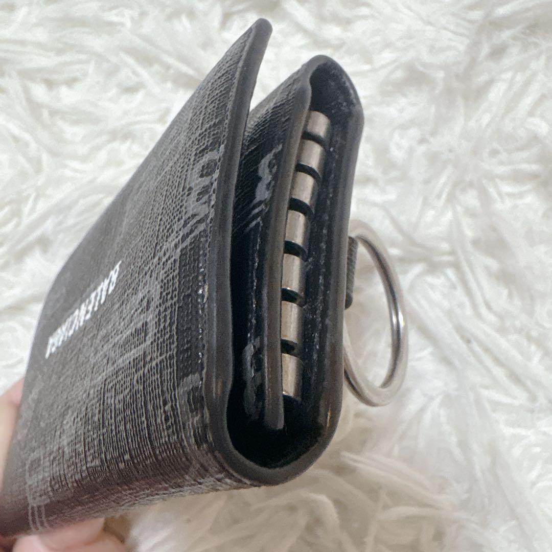 【希少】バレンシアガ 6連キーケース BBモノグラム シグネチャー コーテッド