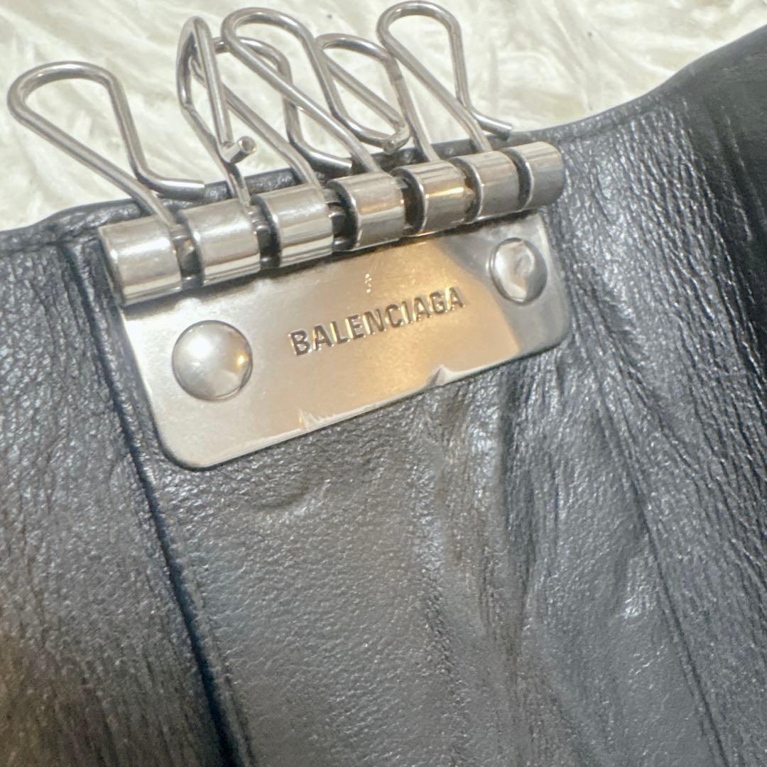 【希少】バレンシアガ 6連キーケース BBモノグラム シグネチャー コーテッド