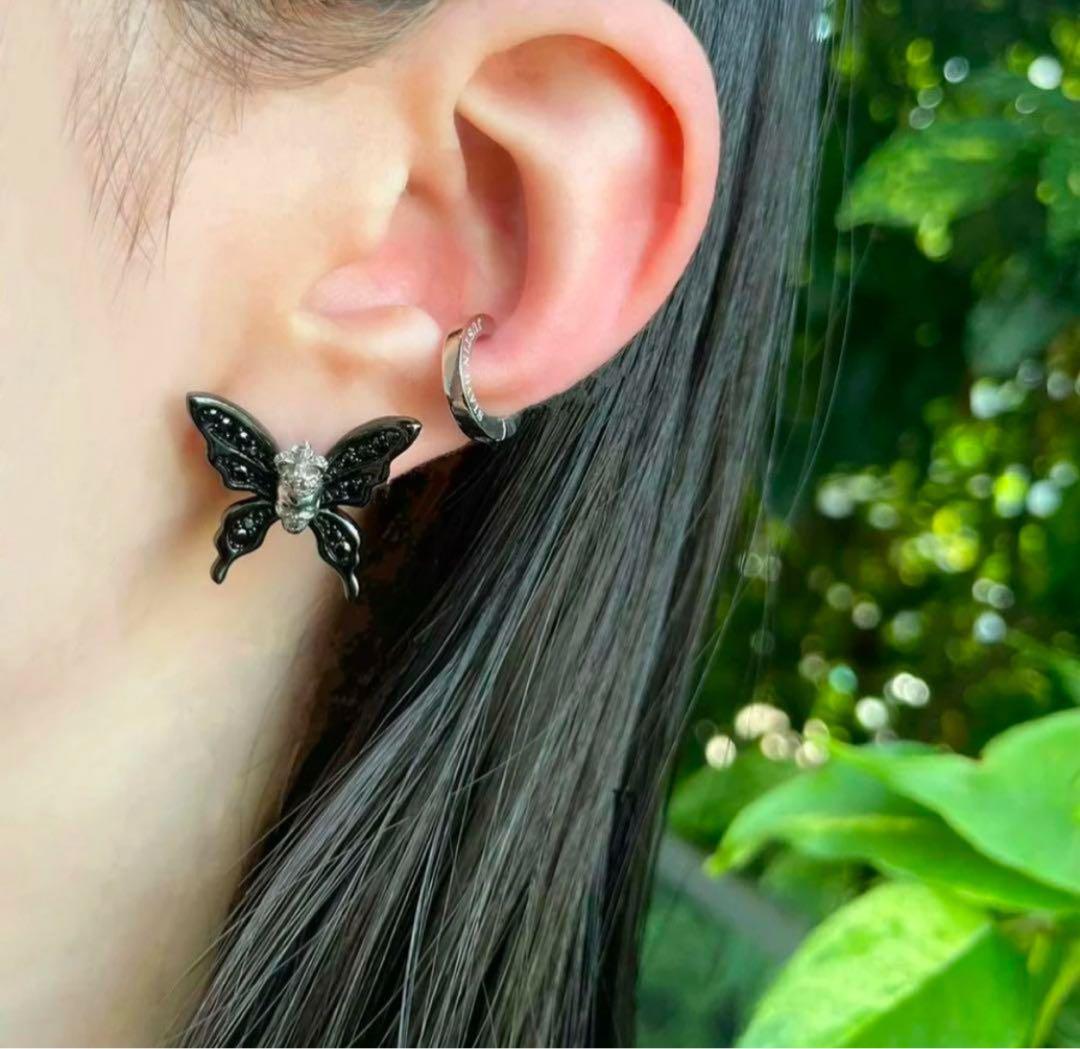 JUSTINDAVIS CROWN JESTER ピアス　バタフライピアス