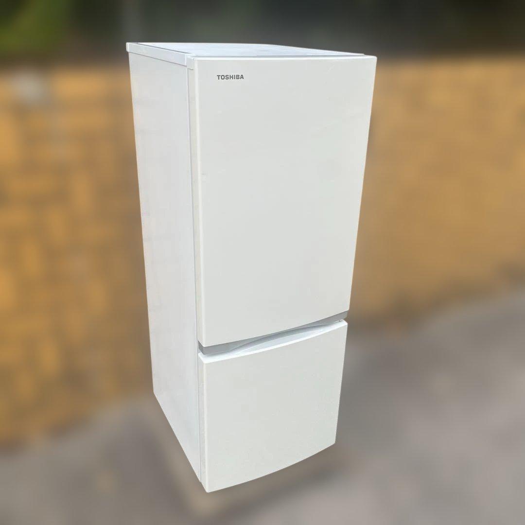 東芝 2ドア冷蔵庫 GR-P15BS(W) 153L ホワイト