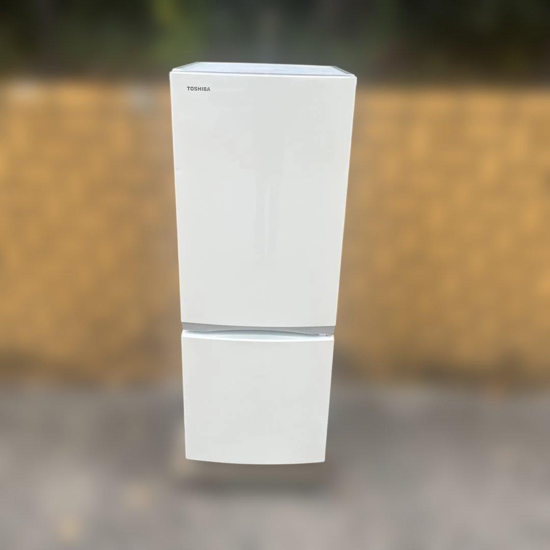 東芝 2ドア冷蔵庫 GR-P15BS(W) 153L ホワイト