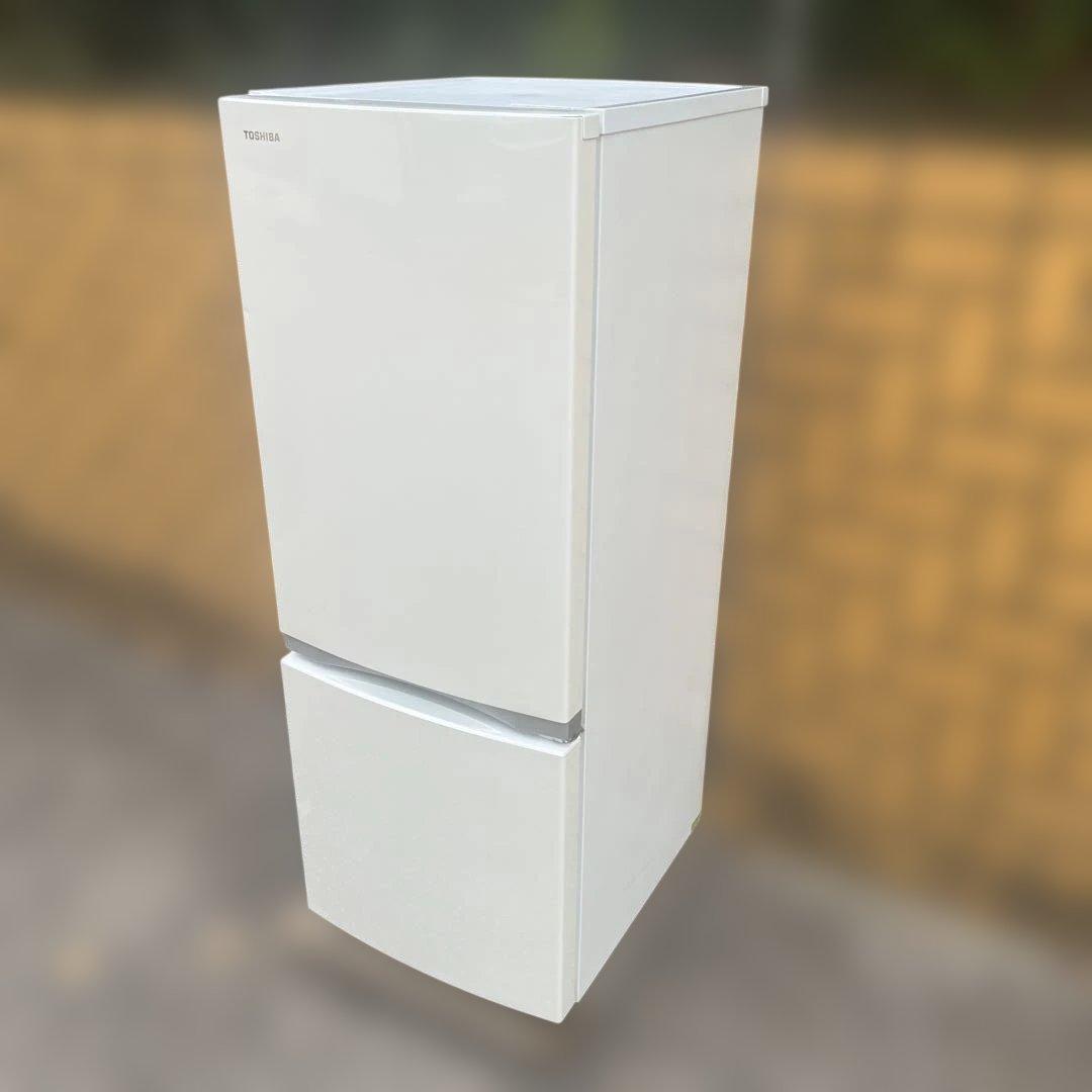 東芝 2ドア冷蔵庫 GR-P15BS(W) 153L ホワイト