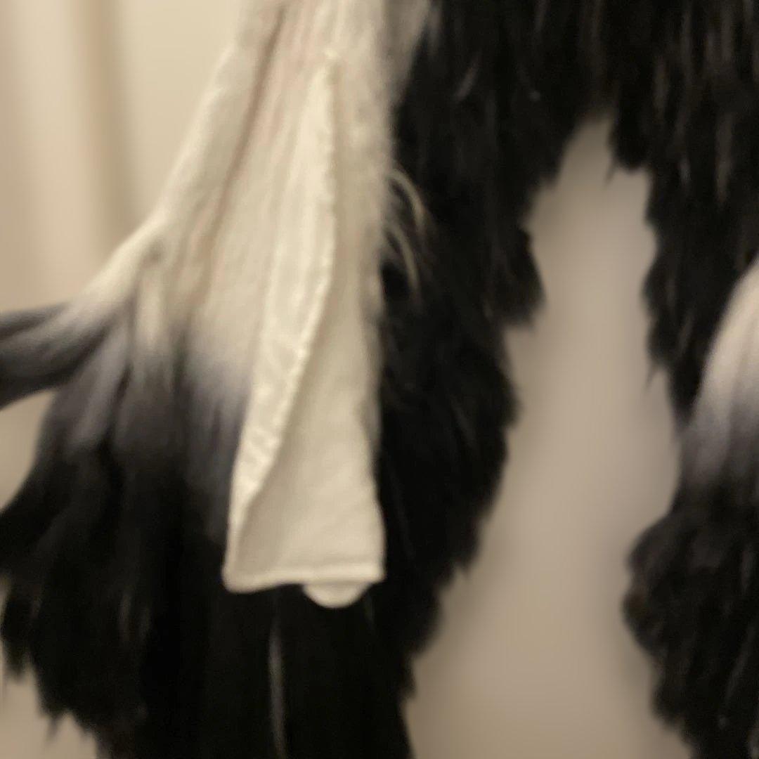 フェイクファー グラデーションベスト リアルファー