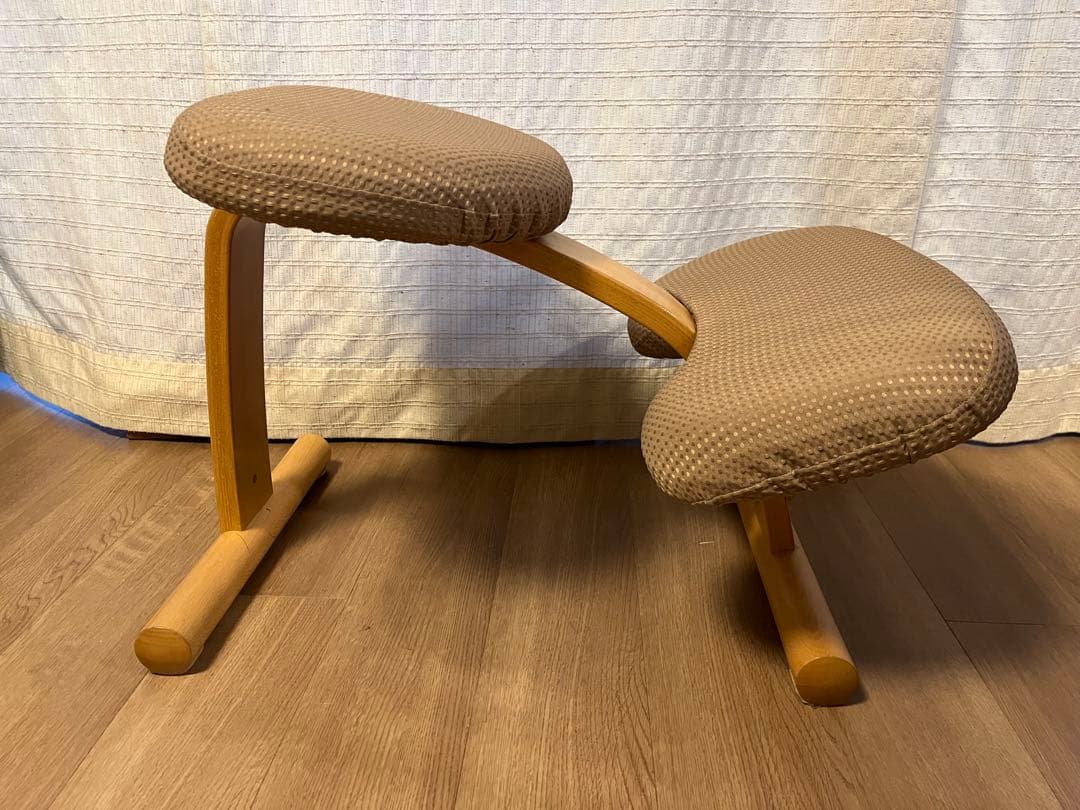 【純正カバー付き】ネイビー バランスチェア　バランスイージー　ショートフレーム