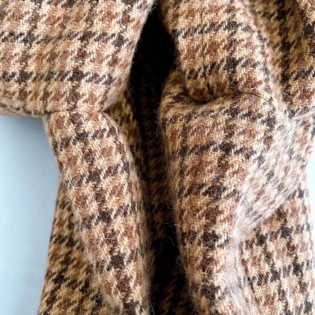 極美品 ポロラルフローレン ジャケット 千鳥格子 アルパカ ラムレザー パッチ