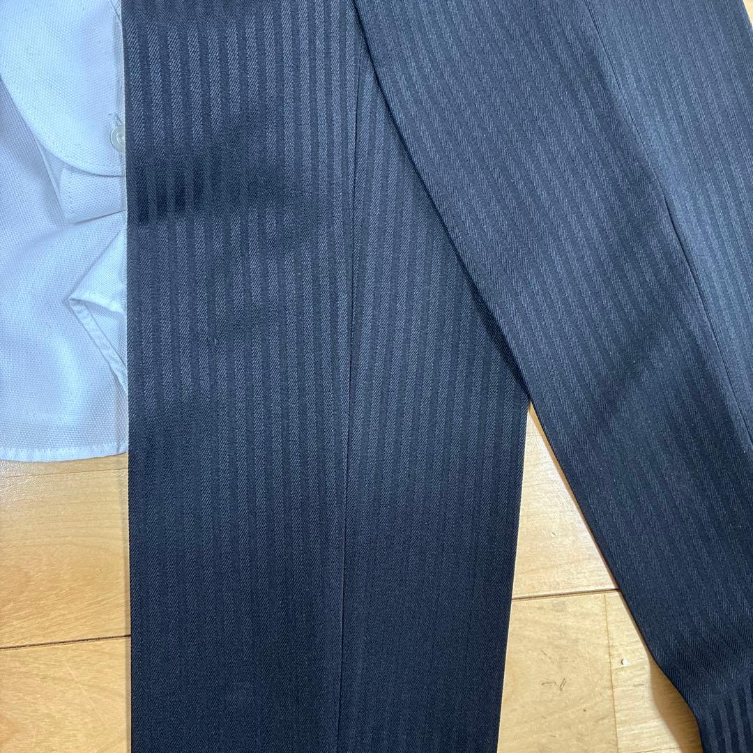 CHOPIN黒ストライプスーツ ジャケットパンツ5点セット細身卒業式男の子160