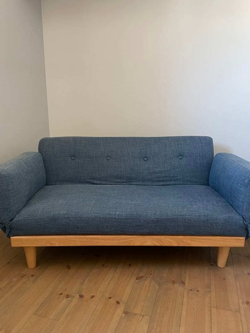 大幅値下げ LOWYA 2人掛けソファ クッション付き