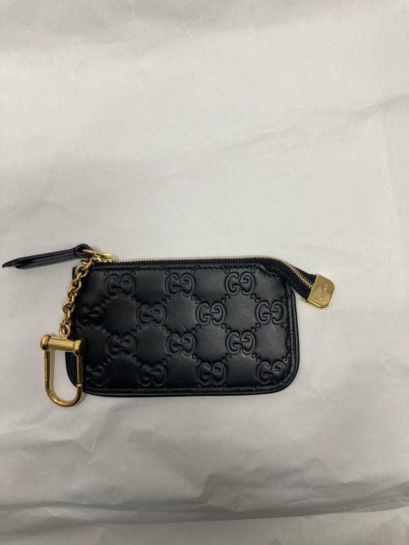 GUCCI ブラックレザー ケース