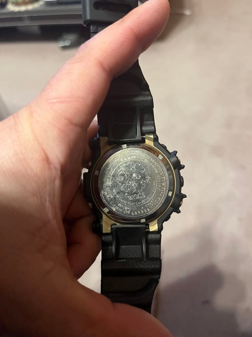 美品G-SHOCKフロッグマン　カスタム品　黒金