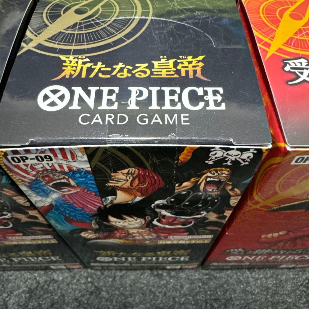ワンピースカード　新たなる皇帝　受け継がれる意志　未開封BOXテープ付き　セット