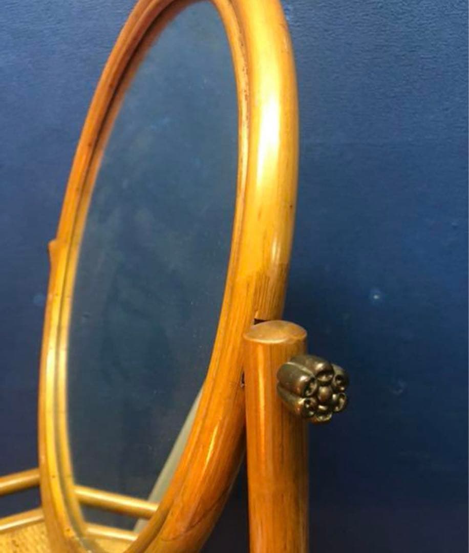 ドレッサー　籐製　木製　鏡台