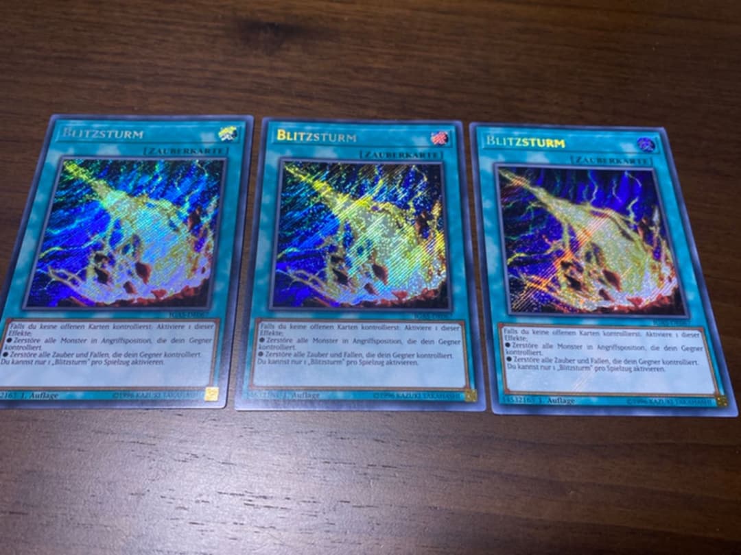 遊戯王 ライトニングストーム ドイツ語 EU 1st 3枚