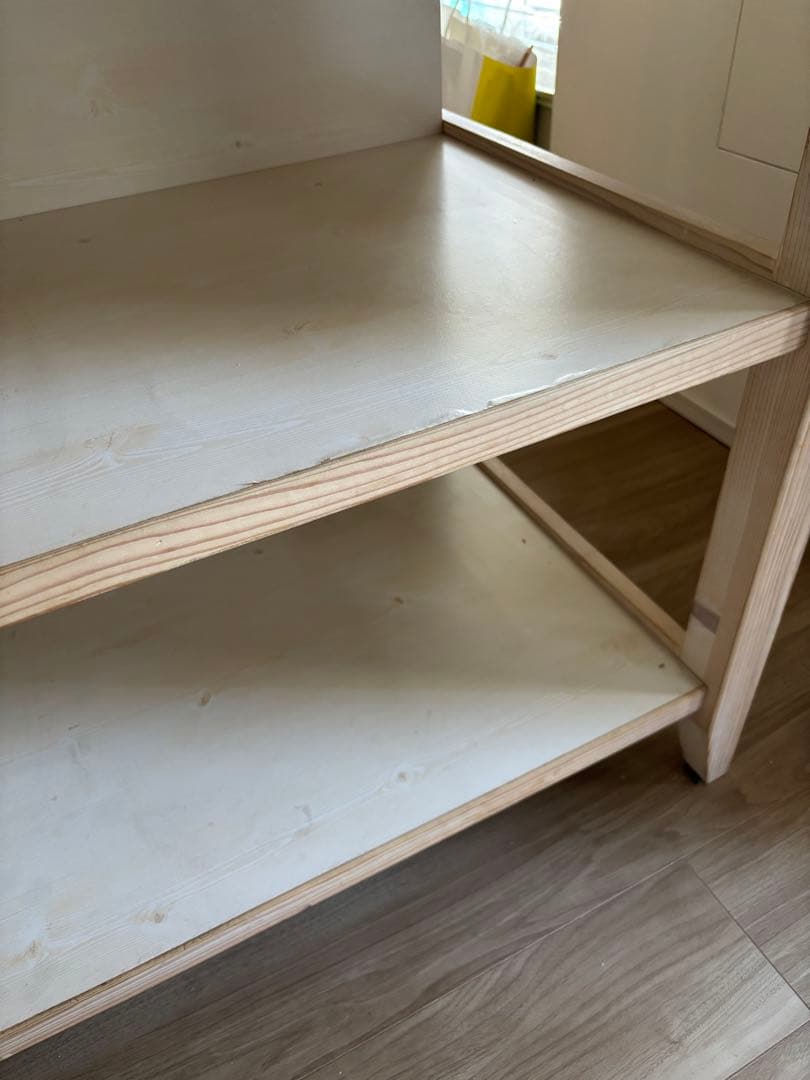 ニトリ　ワークテーブル キッチンテーブル　シナモ