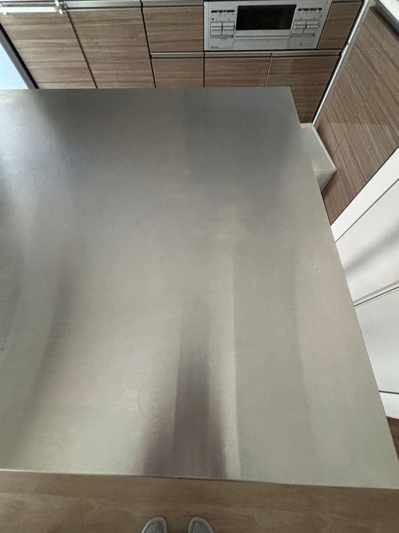 ニトリ　ワークテーブル キッチンテーブル　シナモ