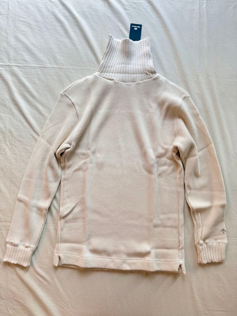 新品！Nigel Cabourn タートルネック　ワッフルセーター　アイボリー