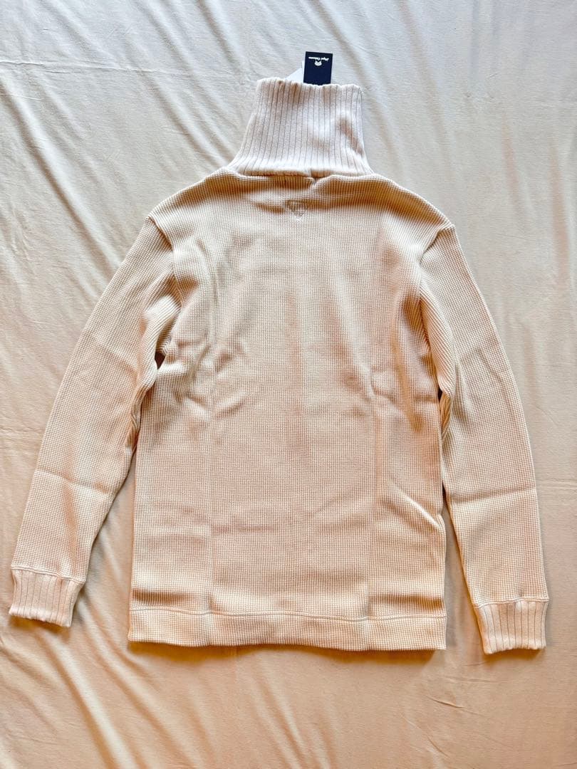 新品！Nigel Cabourn タートルネック　ワッフルセーター　アイボリー