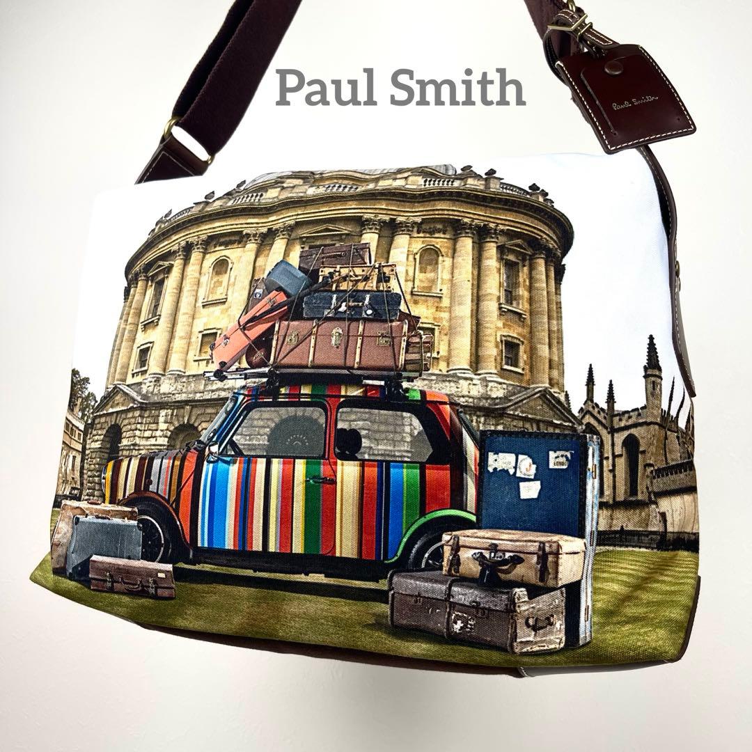 ポールスミス　ショルダーバッグ　ミニクーパー　トラベル　マルチカラー　キャンバス