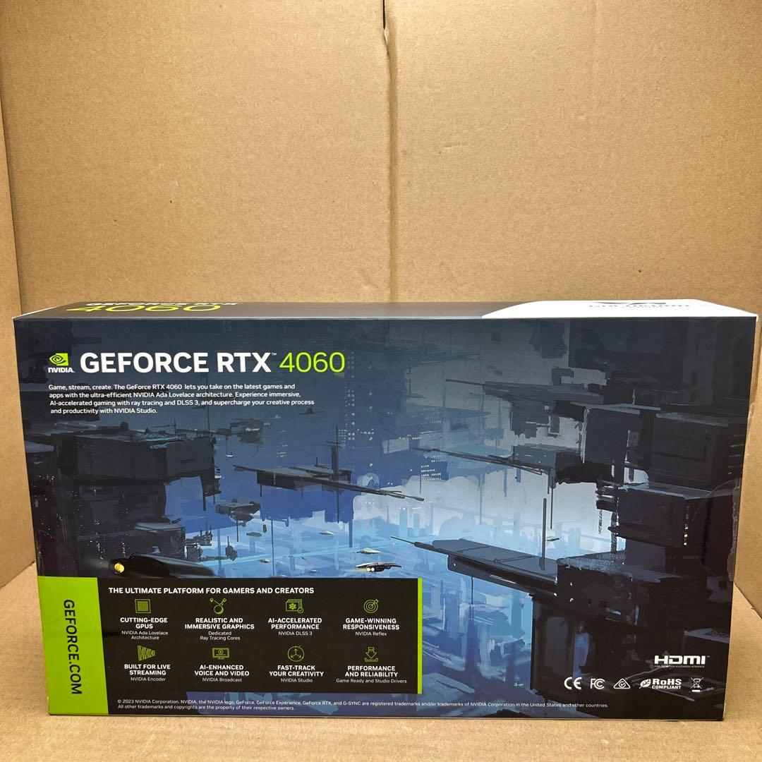玄人志向 GeForce RTX 4060搭載 グラフィックボード