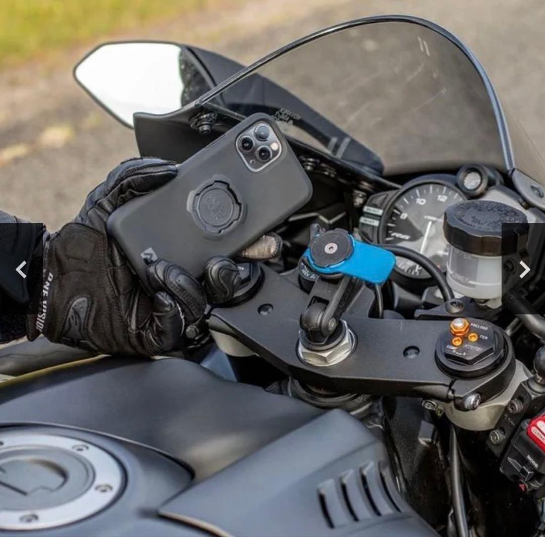 QUAD LOCK バイク用フォークステムマウント、衝撃吸収ダンパー