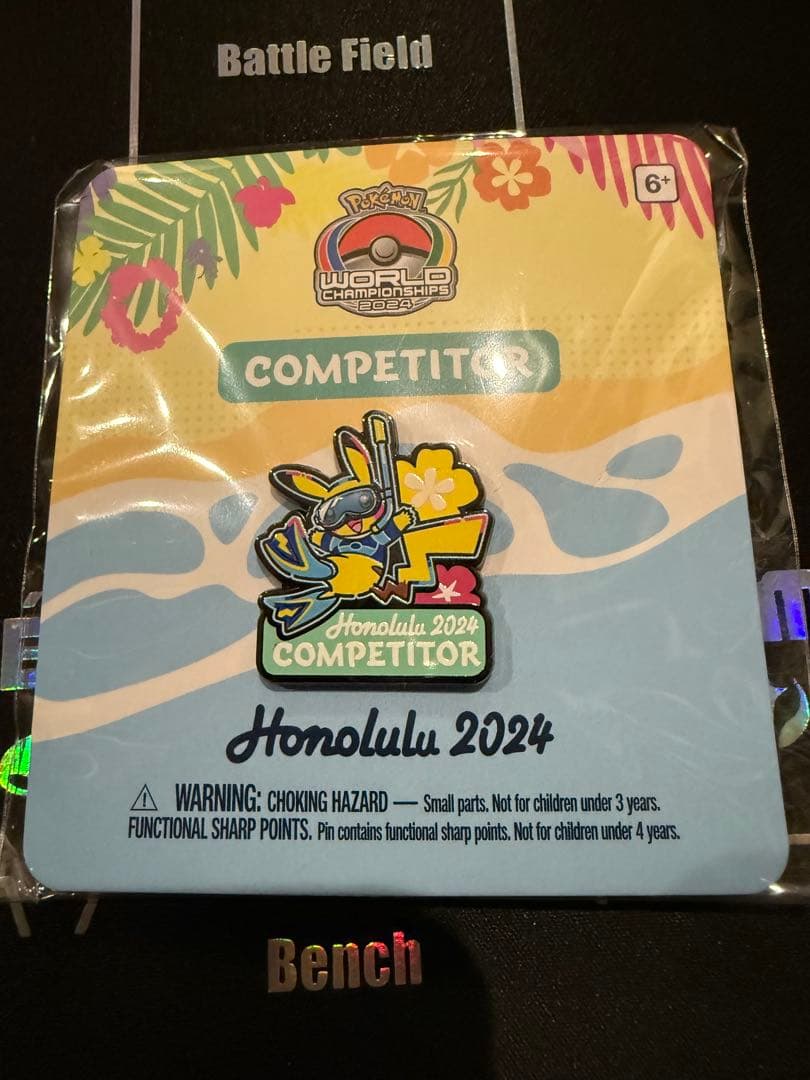 ポケモン　WCS 2024 ホノルル　選手限定　ウェルカムキット　ピンバッジ