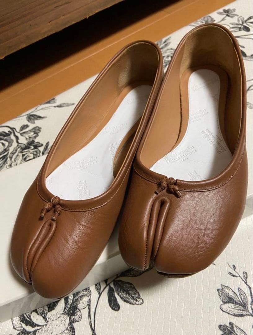 メゾン マルジェラ　足袋バレエシューズ ベージュ 36.5