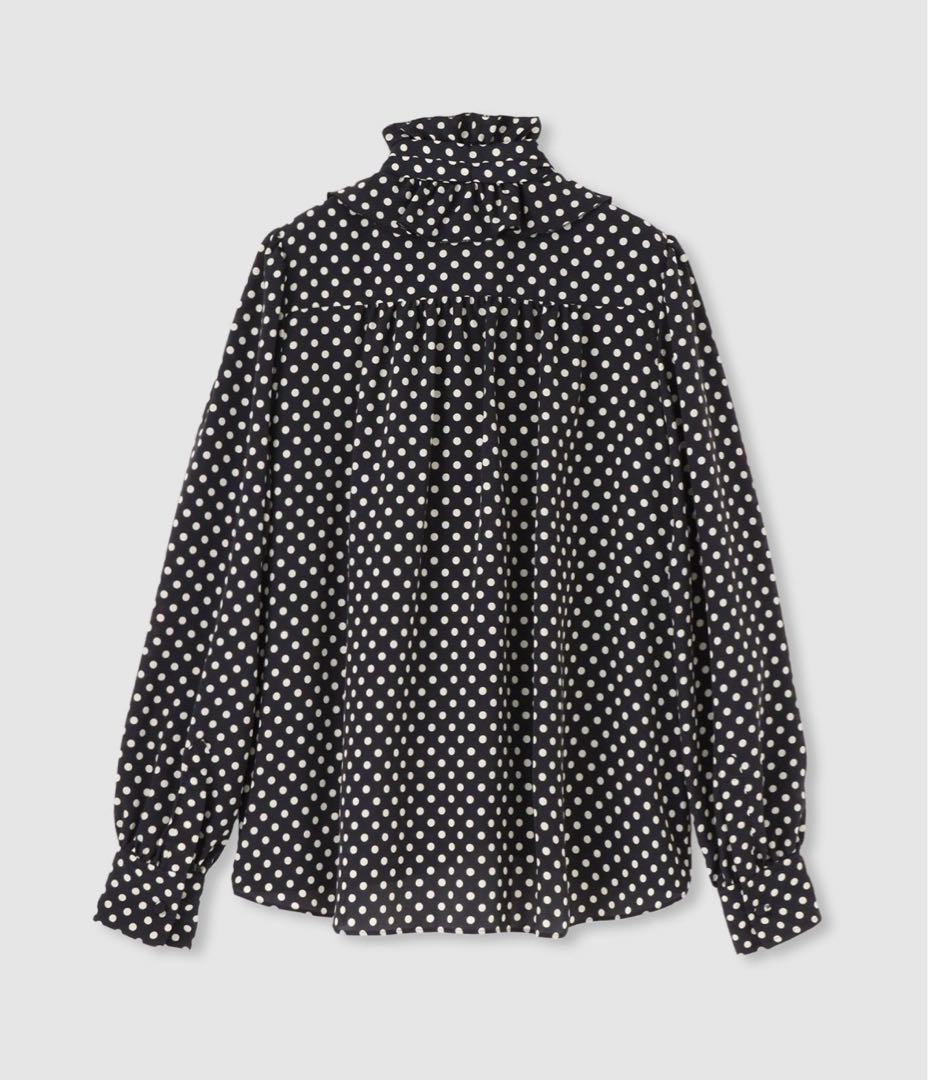 LOULOU WILLOUGHBY デシンドットフリルボウタイ 新品