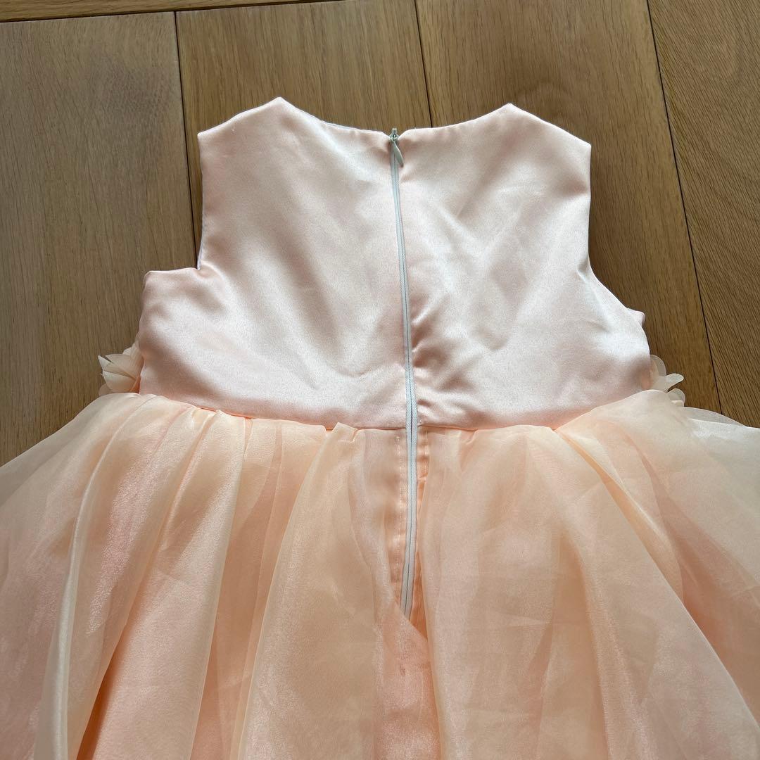 美品★DRESCCO ベビー・ツーラインパールベビーピンクドレス　105