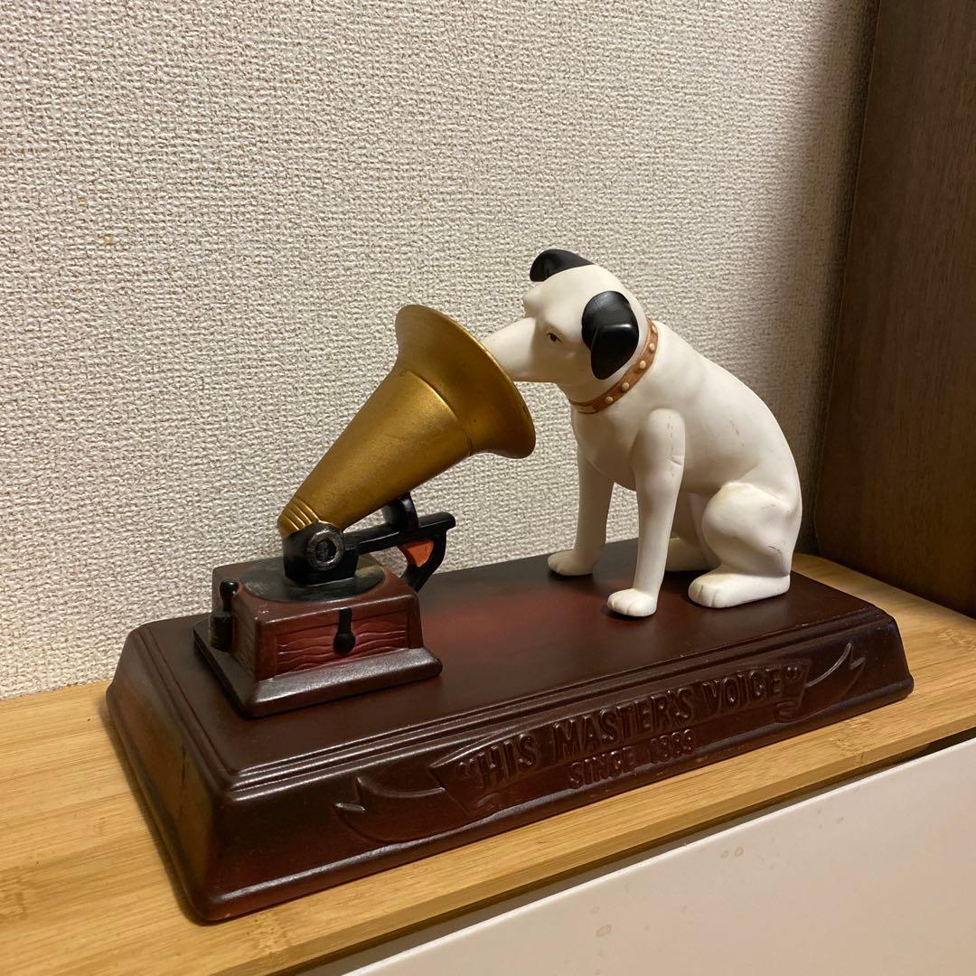 【値下げ】【非売品】Victor ビクター犬 ニッパー 蓄音機 台 3点セット