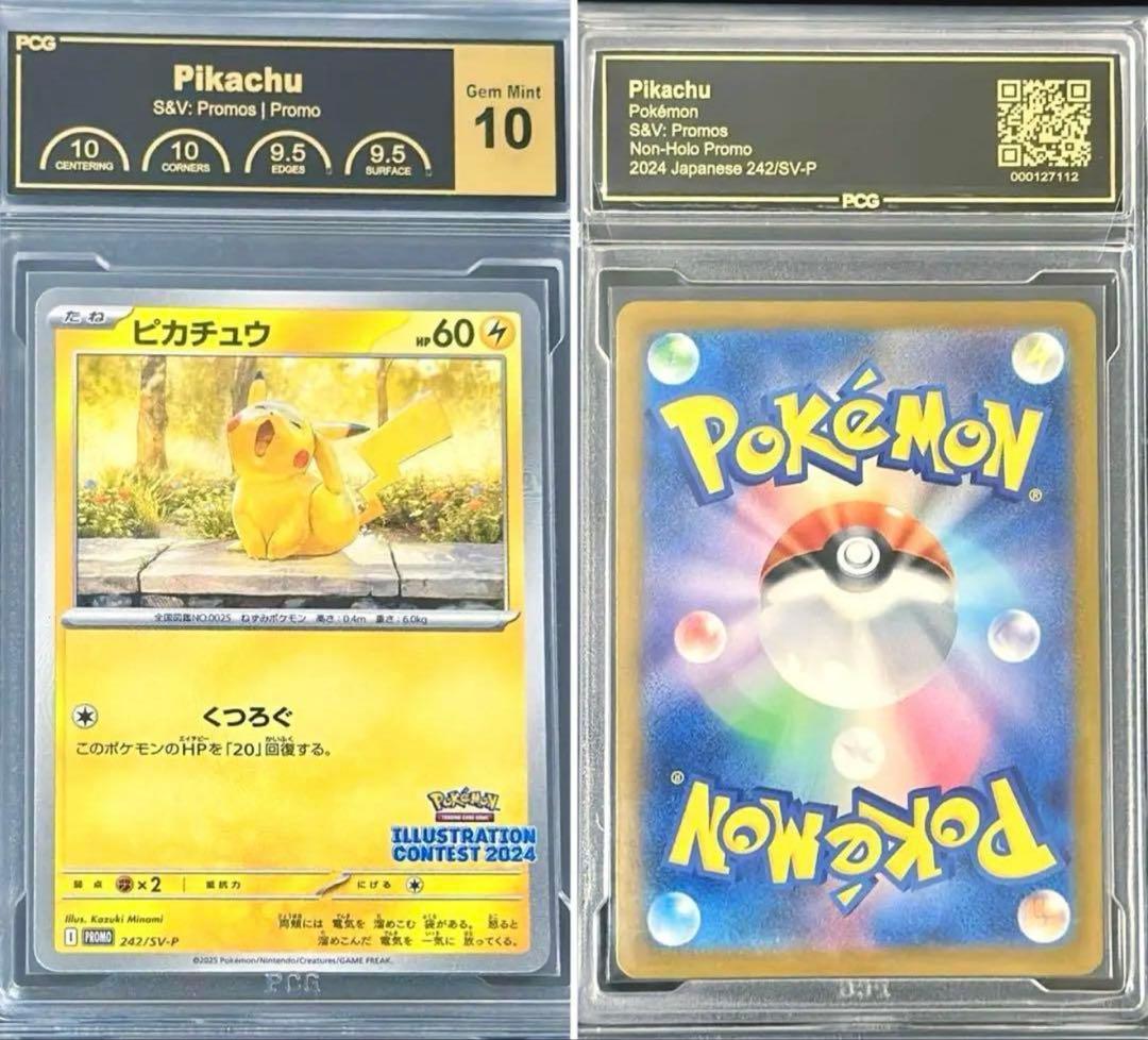 【PCG10】ピカチュウ イラストコンテスト 242/SV-P PSA10相当