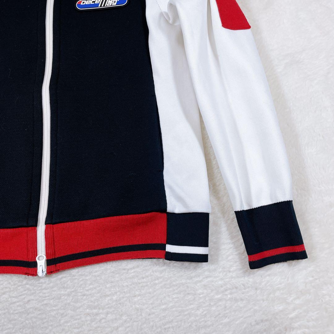 ディセンバーメイ　レディース　S　長袖　ブラック　ホワイト　ゴルフ　ダブルジップ