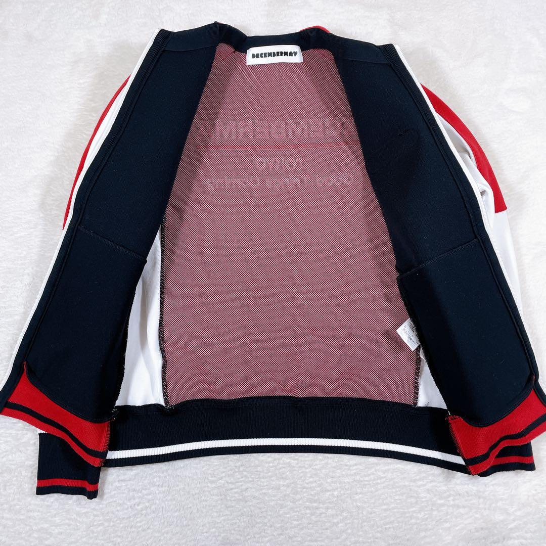 ディセンバーメイ　レディース　S　長袖　ブラック　ホワイト　ゴルフ　ダブルジップ