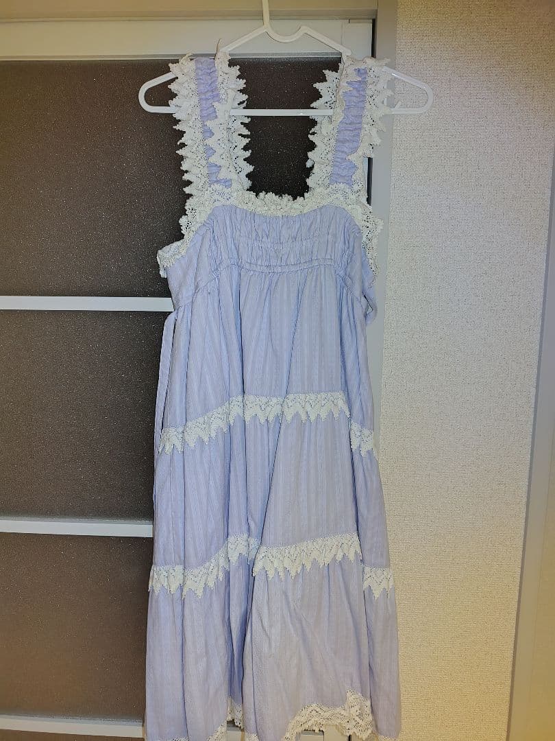 BABYからみ3段ティアードジャンパースカート