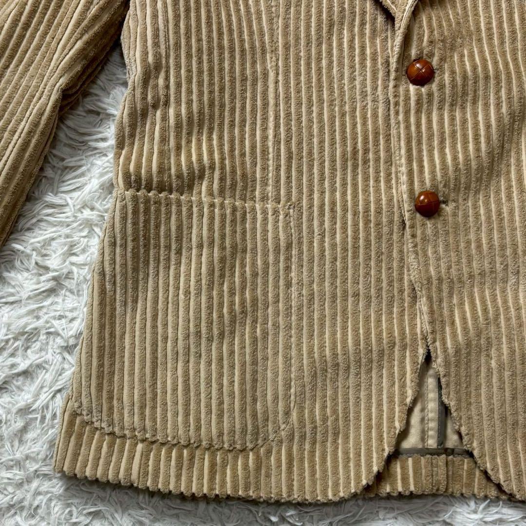 未使用級　タリアトーレ　太畝コーデュロイ　くるみボタン　テーラードジャケット