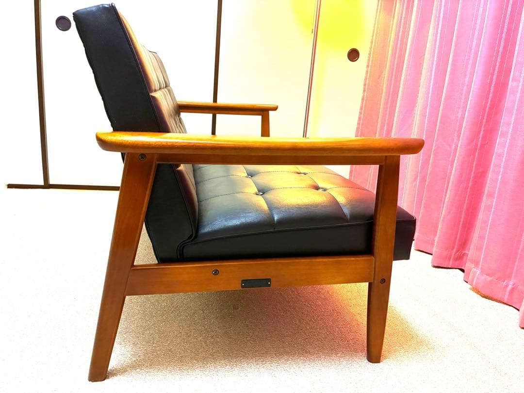 カリモク60 Kチェア 2シーター スタンダードブラック