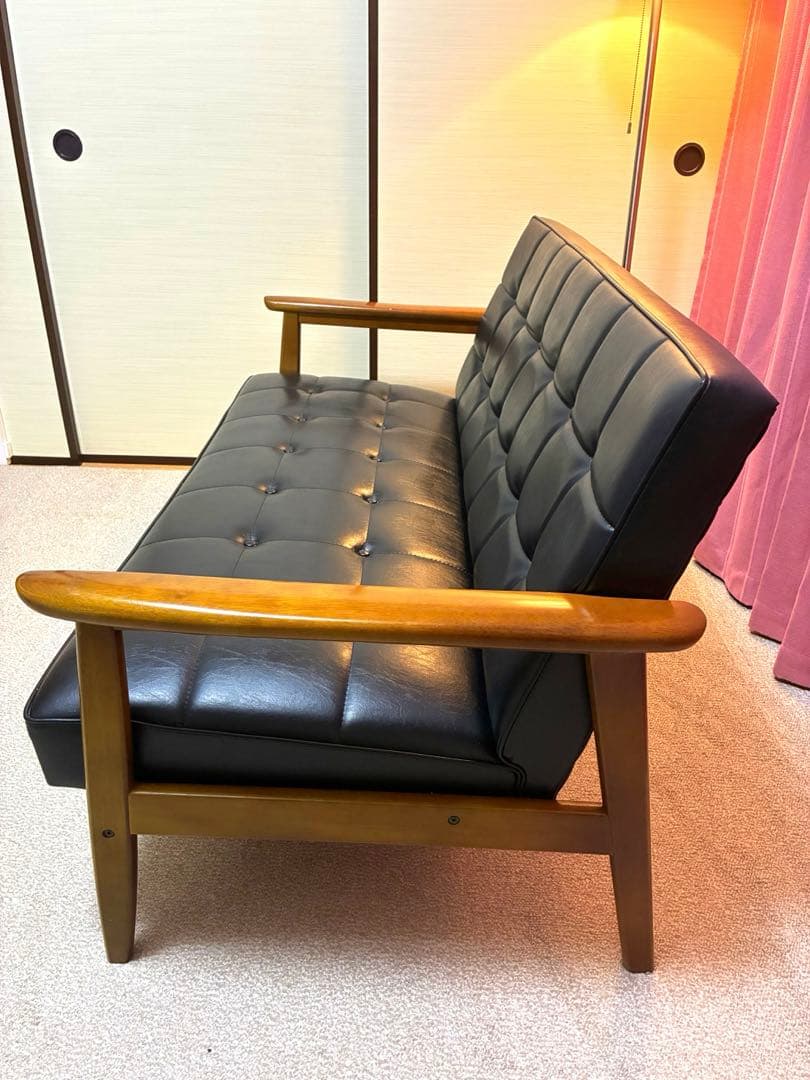 カリモク60 Kチェア 2シーター スタンダードブラック