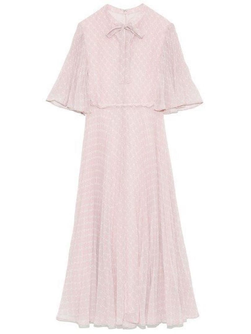 パ*ダ様 CELFORD セルフォード ピンクプリーツロングワンピース　橋本環奈