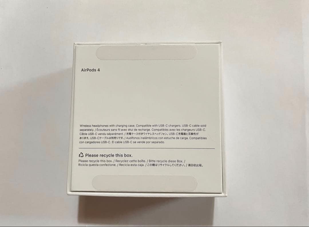 【保証書付き正規品】AirPods4 ノイズキャンセリング機能なし(箱付き)